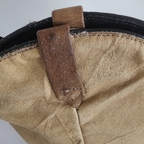 Dingo Vintage 80's Slouchy Tan Nubuck Cowboy Wester Women's Boots Size 6.5M - Picture 9 of 16